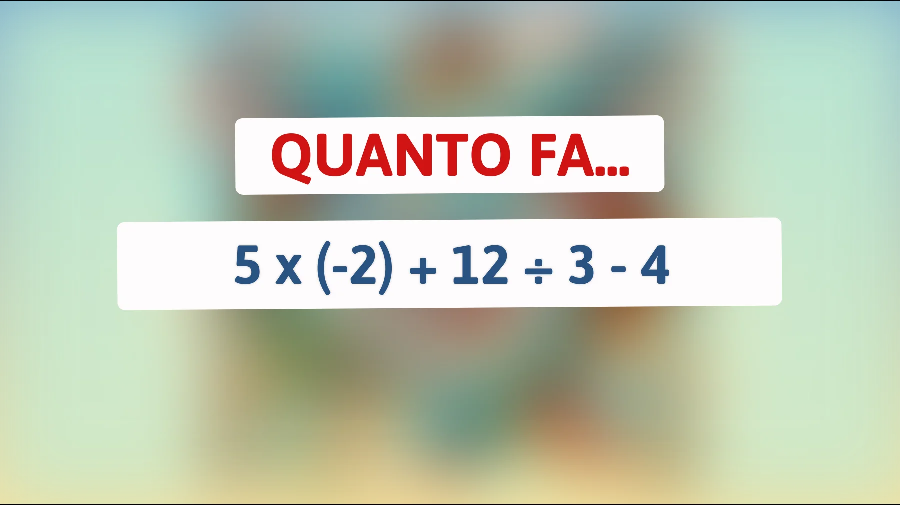 \"Solo il 3% delle persone riesce a risolvere questo enigma matematico: Sei tra loro?\""