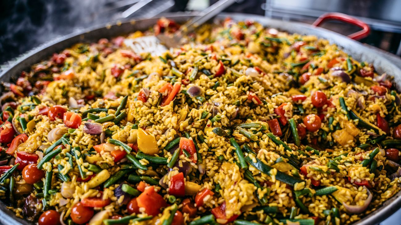 Paella vegana